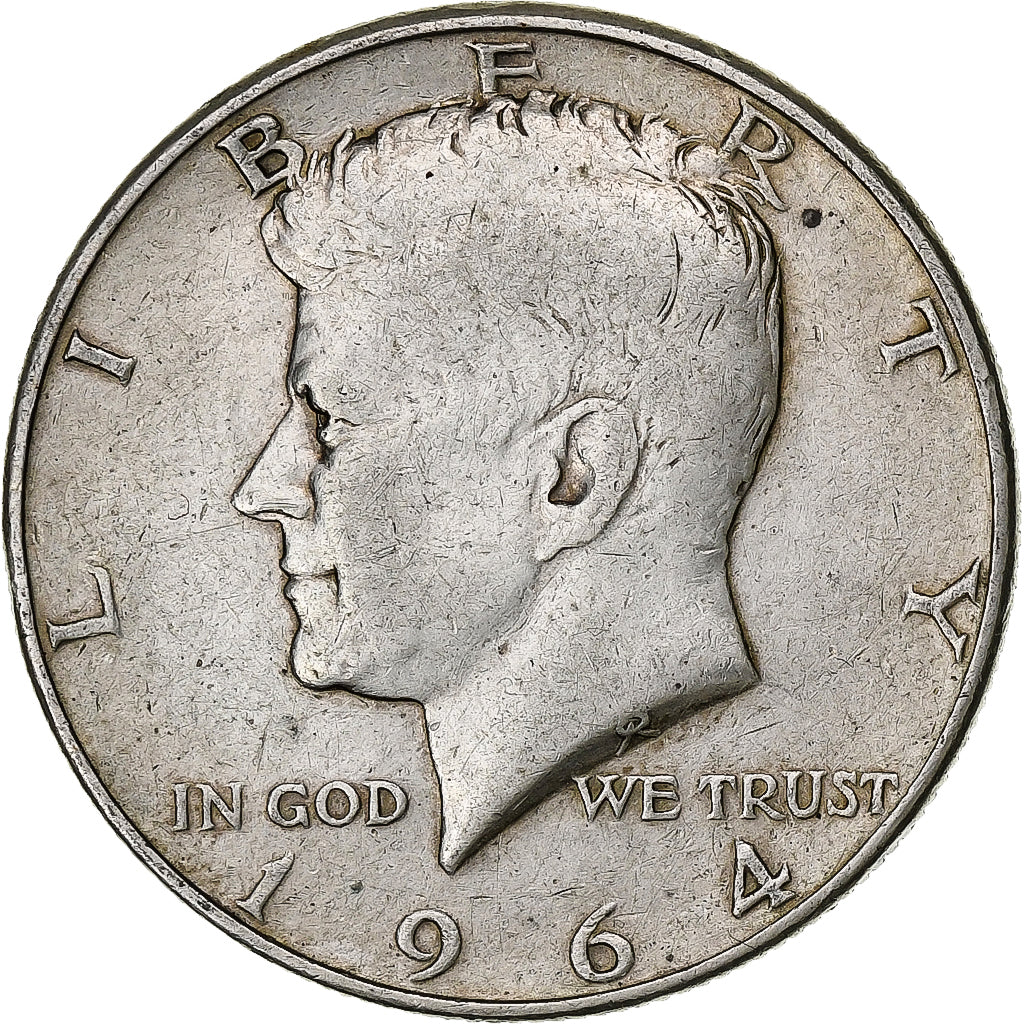 United States, Half Dollar, Kennedy, 1964, Denver, Silver, VF(30-35), KM:202