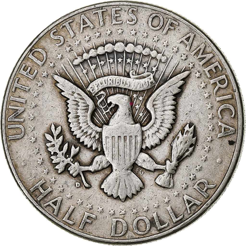 United States, Half Dollar, Kennedy, 1964, Denver, Silver, VF(30-35), KM:202