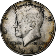 United States, Half Dollar, Kennedy, 1964, Denver, Silver, EF(40-45), KM:202
