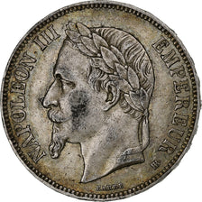 France, Napoleon III, 5 Francs, 1868, Strasbourg, Silver, EF(40-45)