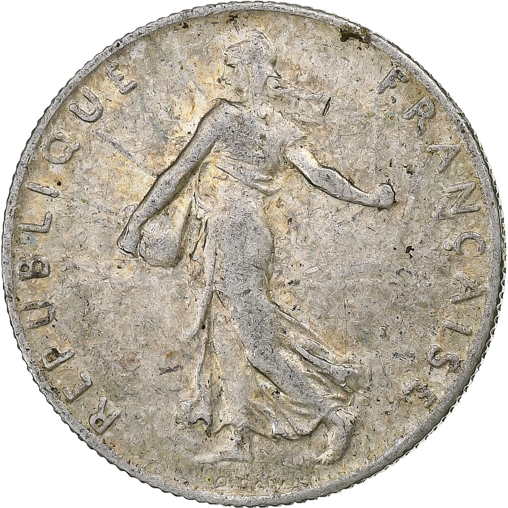 Francia, 50 Centimes, Semeuse, 1909, Paris, Plata, MBC+, Gadoury:420, KM:854
