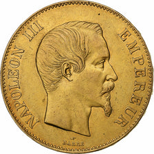 Francia, Napoleon III, 100 Francs, 1858, Paris, Oro, BB, Gadoury:1135