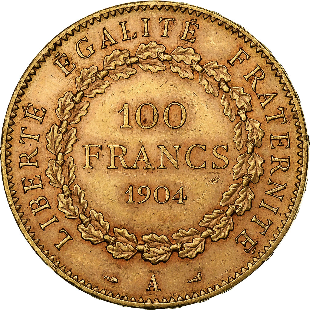 Frankrijk, 100 Francs, Génie, 1904, Paris, Goud, ZF+, Gadoury:1137, KM:832