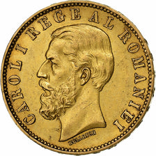 Roumanie, Carol I, 20 Lei, 1883, Bucharest, Or, TTB+, KM:20
