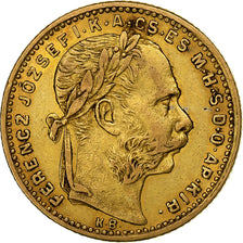 Ungarn, Franz Joseph I, 8 Forint 20 Francs, 1883, Kormoczbanya, Gold, SS, KM:467