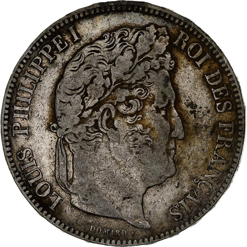 Francia, 5 Francs, Louis-Philippe, 1841, Bordeaux, Argento, MB+, Gadoury:678