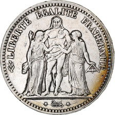 France, 5 Francs, Hercule, 1848, Strasbourg, Silver, VF(20-25), Gadoury:683
