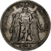 France, 5 Francs, Hercule, 1849, Strasbourg, Silver, VF(20-25), Gadoury:683