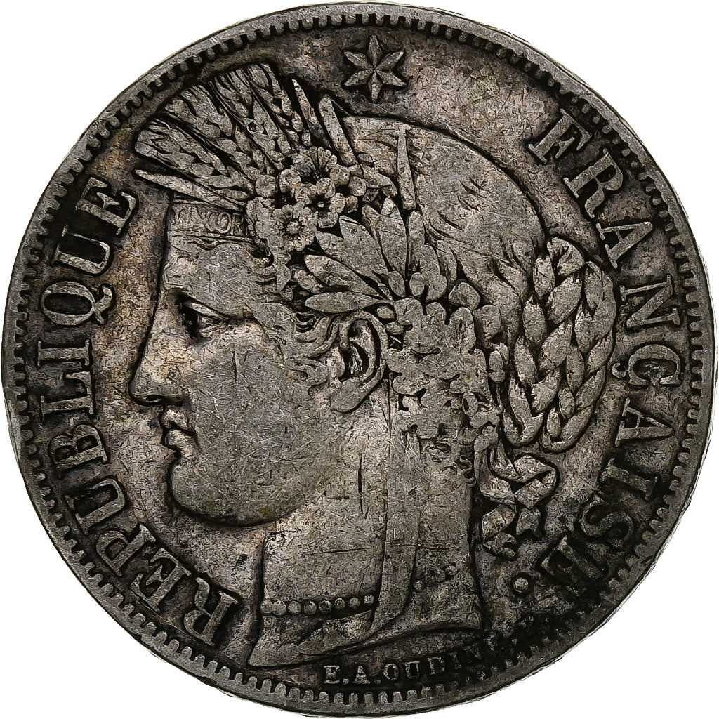 Frankreich, 5 Francs, Cérès, 1849, Paris, Silber, S, Gadoury:719, KM:761.1