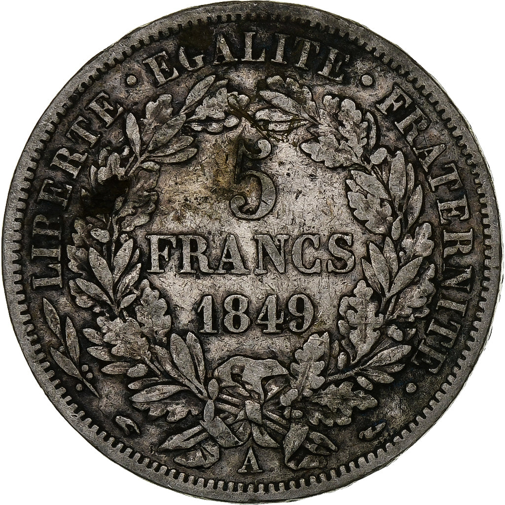 Frankreich, 5 Francs, Cérès, 1849, Paris, Silber, S, Gadoury:719, KM:761.1