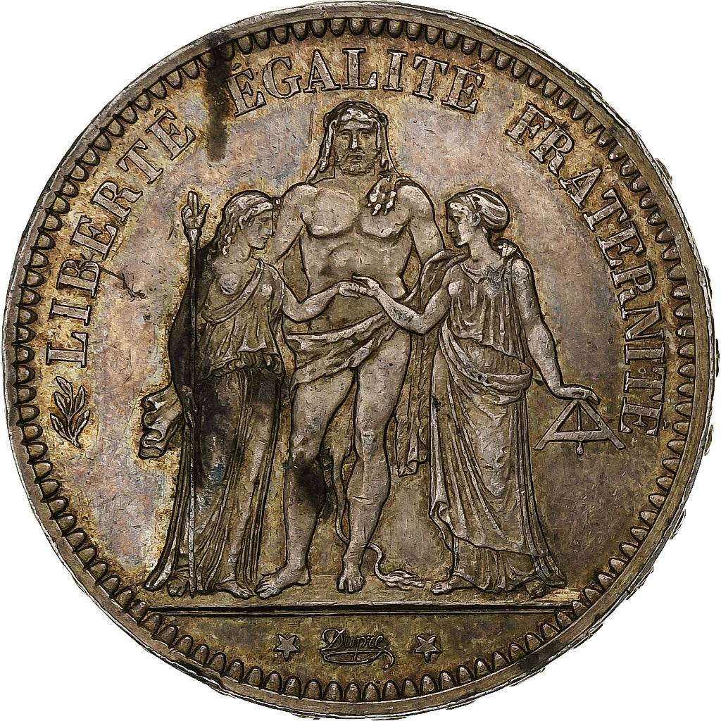 France, 5 Francs, Hercule, 1873, Paris, Silver, AU(55-58), Gadoury:745a