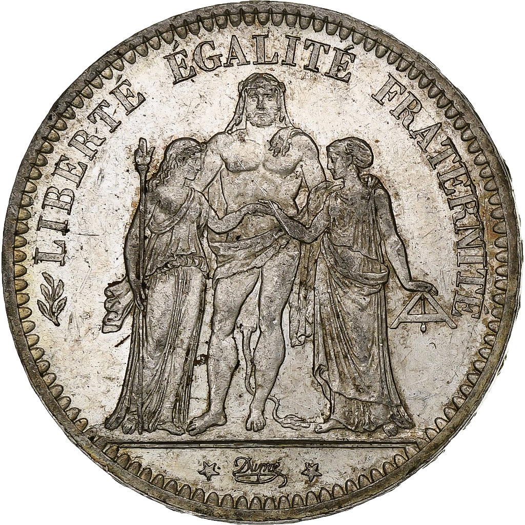 France, 5 Francs, Hercule, 1873, Paris, Silver, AU(55-58), Gadoury:745a