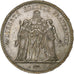 France, 5 Francs, Hercule, 1873, Paris, Silver, MS(60-62), Gadoury:745a
