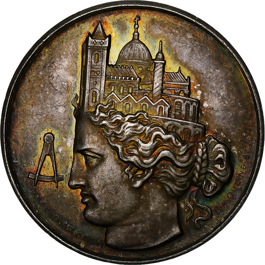 France, Médaille, Société Centrale des Architectes, Argent, Oudiné, SUP