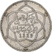 Morocco, 'Abd al-Hafiz, 1/2 Rial, 5 Dirhams, 1911, bi-Bariz, Silver, EF(40-45)