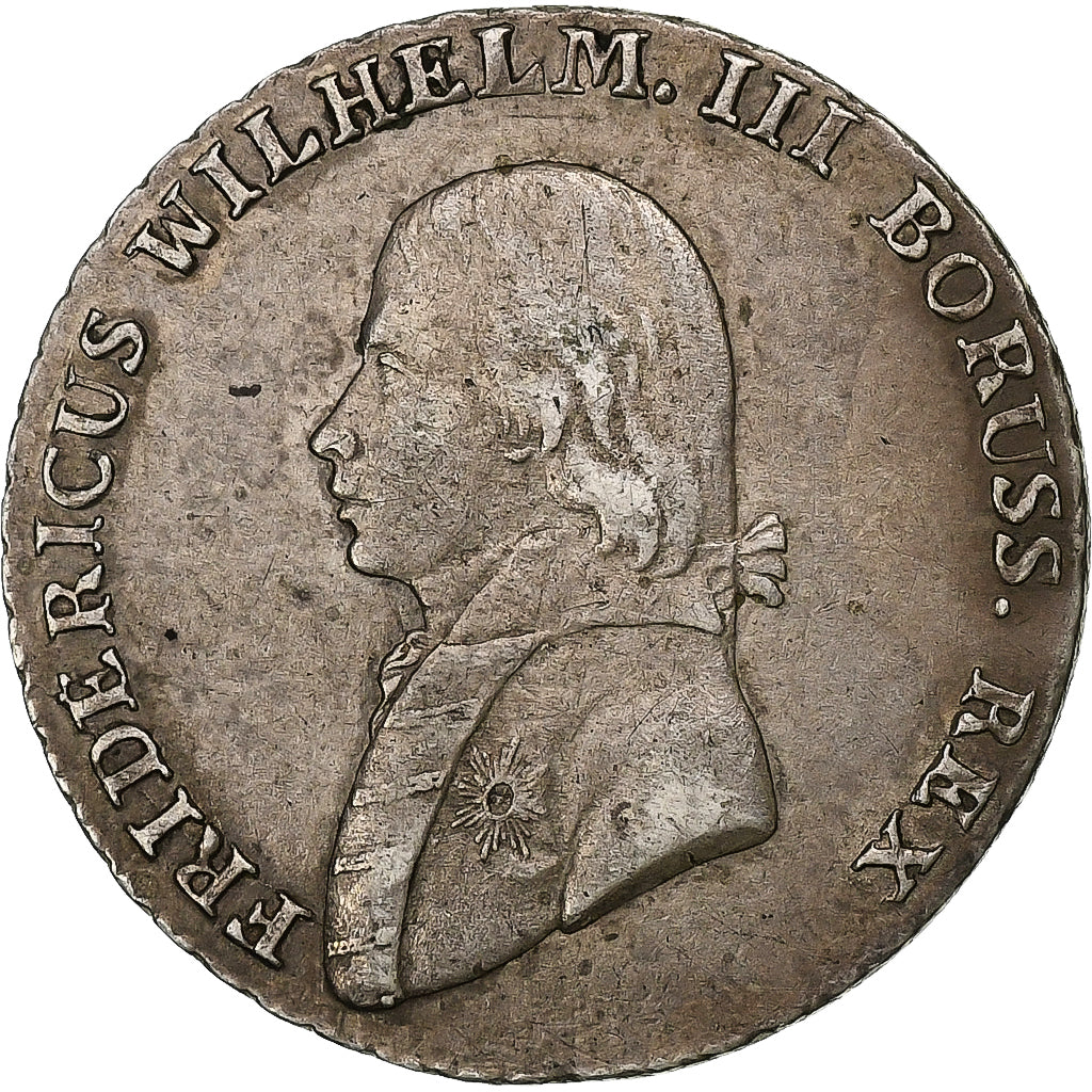 Landy niemieckie, PRUSSIA, Friedrich Wilhelm III, 4 Groschen, 1801, Berlin