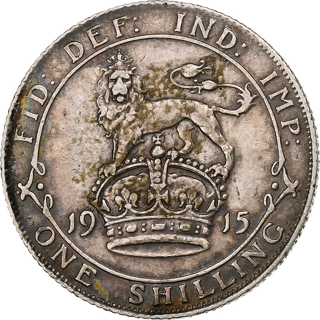 Großbritannien, George V, Shilling, 1915, Silber, SS, KM:816
