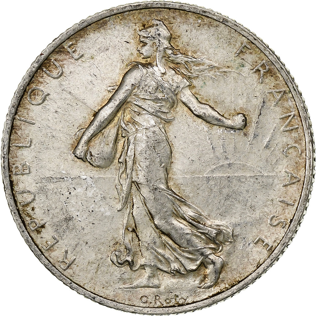 Frankreich, 2 Francs, Semeuse, 1920, Paris, Silber, VZ, Gadoury:532, KM:845.1