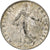Frankrijk, 50 Centimes, Semeuse, 1908, Paris, Zilver, ZF+, Gadoury:420, KM:854