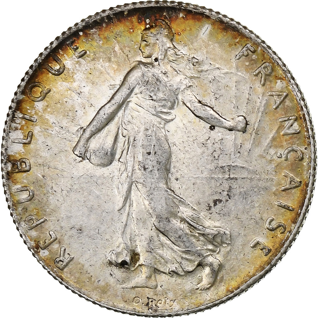 Francia, 50 Centimes, Semeuse, 1909, Paris, Argento, SPL-, Gadoury:420, KM:854