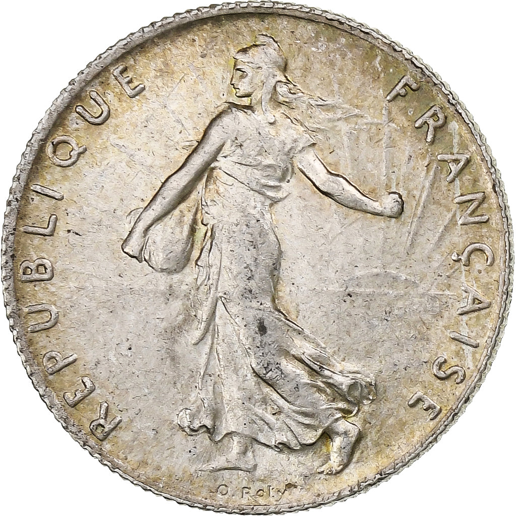 Francia, 50 Centimes, Semeuse, 1909, Paris, Plata, EBC+, Gadoury:420, KM:854