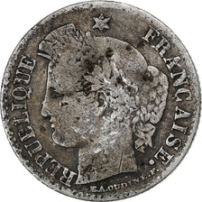 Francia, 20 Centimes, Cérès, 1850, Paris, Plata, BC, Gadoury:303, KM:758.1