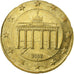 GERMANY - FEDERAL REPUBLIC, 50 Euro Cent, error overstruck on 20 cent, 2002
