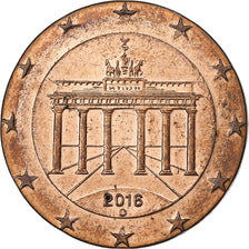 GERMANY - FEDERAL REPUBLIC, 20 Euro Cent, planchet error struck on 2 cent, 2016