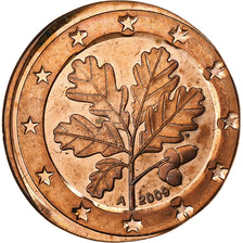 GERMANY - FEDERAL REPUBLIC, 2 Euro Cent, planchet error struck on 1 cent, 2009