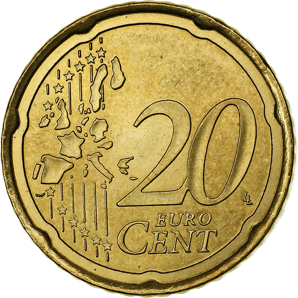 Union Européenne, error mule / hybride double reverse 50 cent / 20 cent