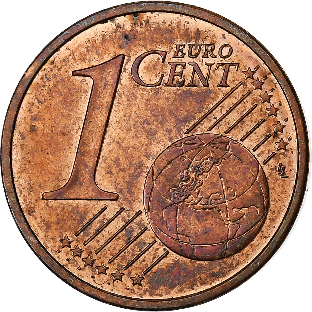 Union Européenne, Euro Cent, error double reverse side, Cuivre plaqué acier