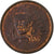 France, Euro Cent, error double observe side, 2010, Paris, Copper Plated Steel