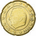 Belgien, Albert II, 20 Euro Cent, error double observe side, 2000, Brussels