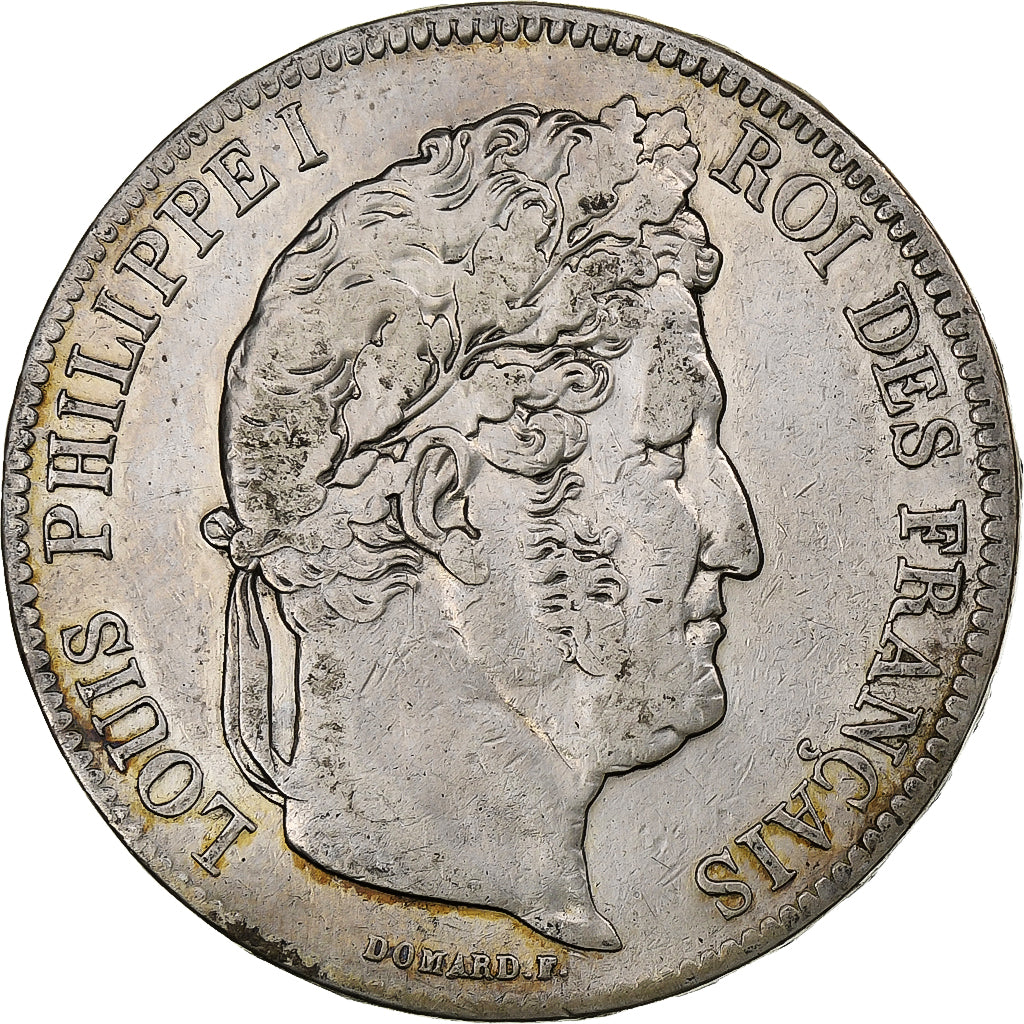 France, 5 Francs, Louis-Philippe, 1841, Paris, Silver, VF(20-25), Gadoury:678