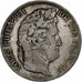 França, 5 Francs, Louis-Philippe, 1832, Lyon, Prata, F(12-15), Gadoury:678