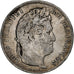 France, 5 Francs, Louis-Philippe, 1832, Lyon, Silver, F(12-15), Gadoury:678