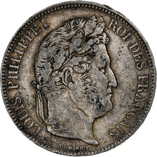 France, 5 Francs, Louis-Philippe, 1832, Lyon, Silver, VF(30-35), Gadoury:678
