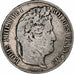 France, 5 Francs, Louis-Philippe, 1834, Lyon, Argent, B+, Gadoury:678, KM:749.4