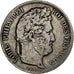 France, 5 Francs, Louis-Philippe, 1834, Lyon, Argent, B+, Gadoury:678, KM:749.4