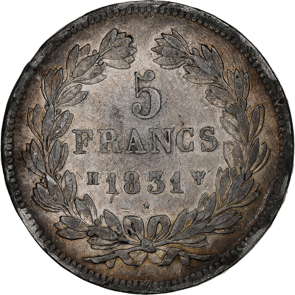 France, 5 Francs, Louis-Philippe, 1831, La Rochelle, Silver, VF(20-25)