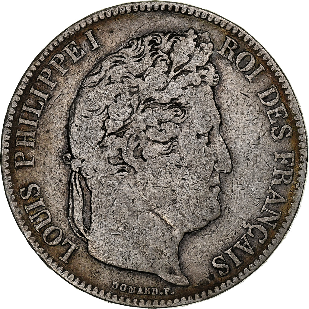 France, 5 Francs, Louis-Philippe, 1833, La Rochelle, Silver, VF(20-25)