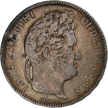 France, 5 Francs, Louis-Philippe, 1834, La Rochelle, Silver, VF(20-25)