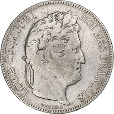 Frankrijk, 5 Francs, Louis-Philippe, 1834, Bordeaux, Zilver, ZG+, Gadoury:678