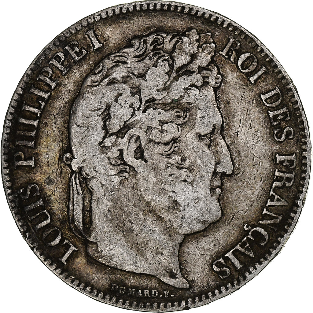Frankreich, 5 Francs, Louis-Philippe, 1834, Bordeaux, Silber, S, Gadoury:678