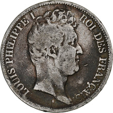 France, 5 Francs, Louis-Philippe, 1831, Toulouse, Silver, F(12-15), Gadoury:676