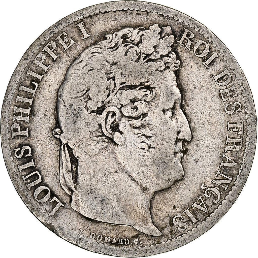 France, 5 Francs, Louis-Philippe, 1831, Marseille, Silver, F(12-15)