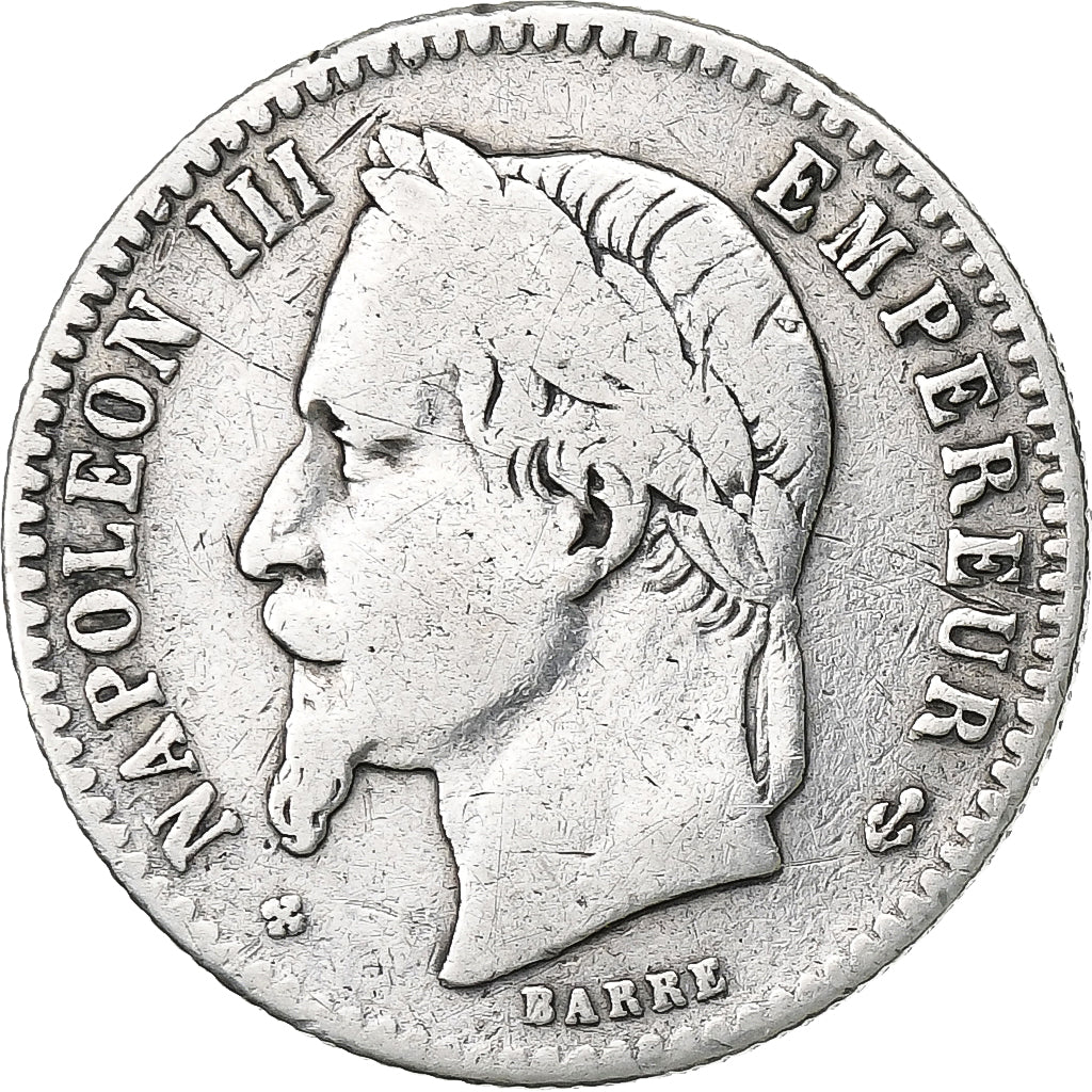 France, Napoleon III, 50 Centimes, 1867, Strasbourg, Silver, VF(20-25)