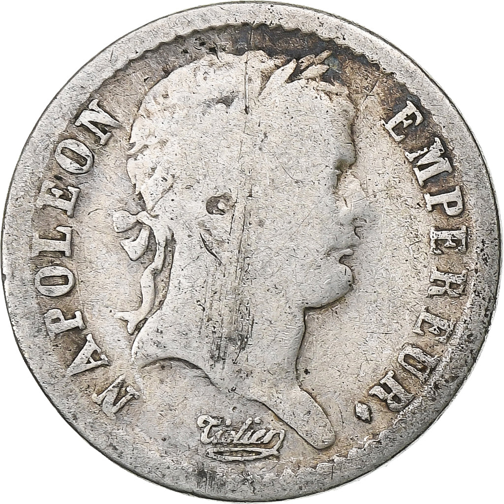 France, Demi Franc, 1808, Paris, Argent, B, Gadoury:398