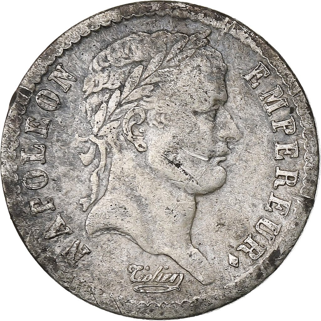 France, Napoléon I, Demi Franc, 1811, Paris, Argent, TB+, Gadoury:399, KM:691.1