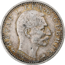 Serbia, Peter I, 50 Para, 1915, Silver, EF(40-45), KM:24.1